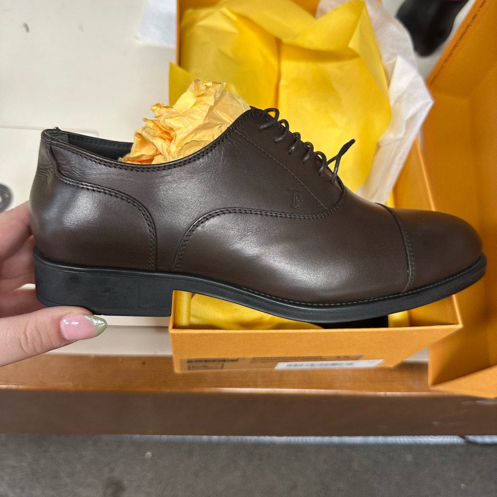 Tod’s Brown Leather Men's Dress Shoes
